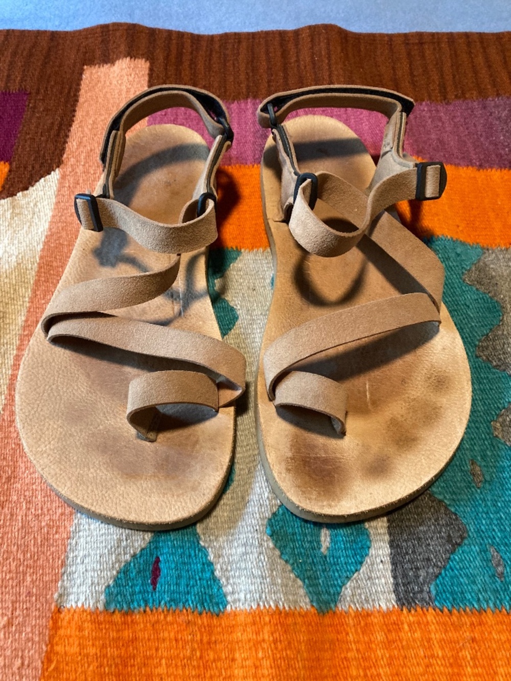 shamma barefoot leather sandals